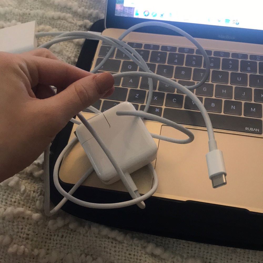 MacBook charger (w/ power adapter) for 12” retina